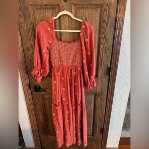 Free People Look-a-like floral maxi dress